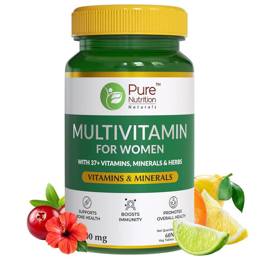 Pure Nutrition Multivitamin for Women 1500 mg Veg Tablet | For Healthy Bones & Immunity | Tablet