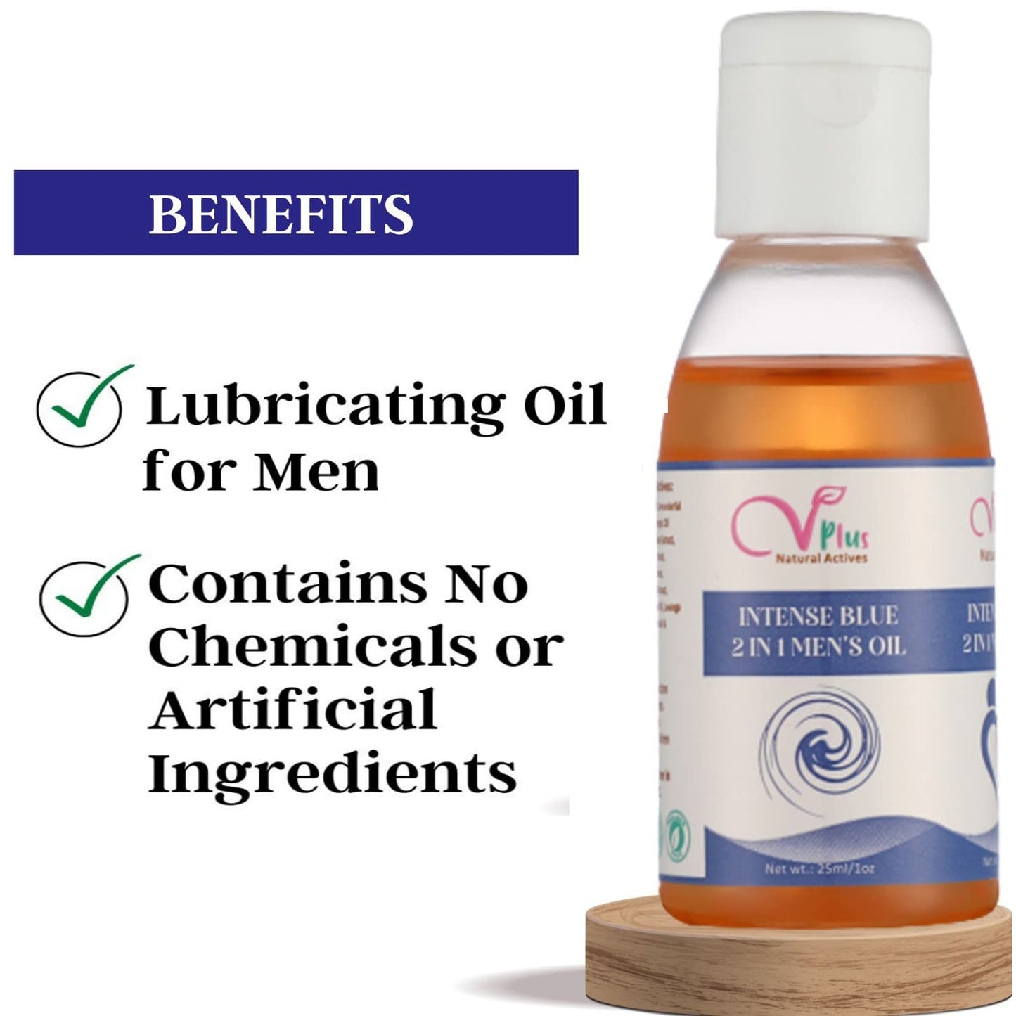 Vigini intense Blue 2 In 1 Men's Oil Lubriants Delay