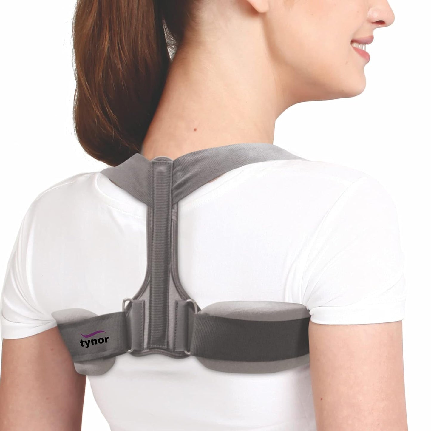 TYNOR Clavicle Brace with Fastening Tape, for Posture Correction & Collar Bone Support