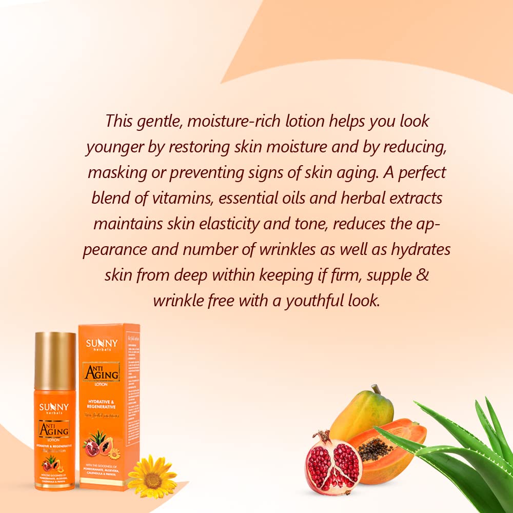 Sunny Herbals Anti Aging Lotion - 80ml