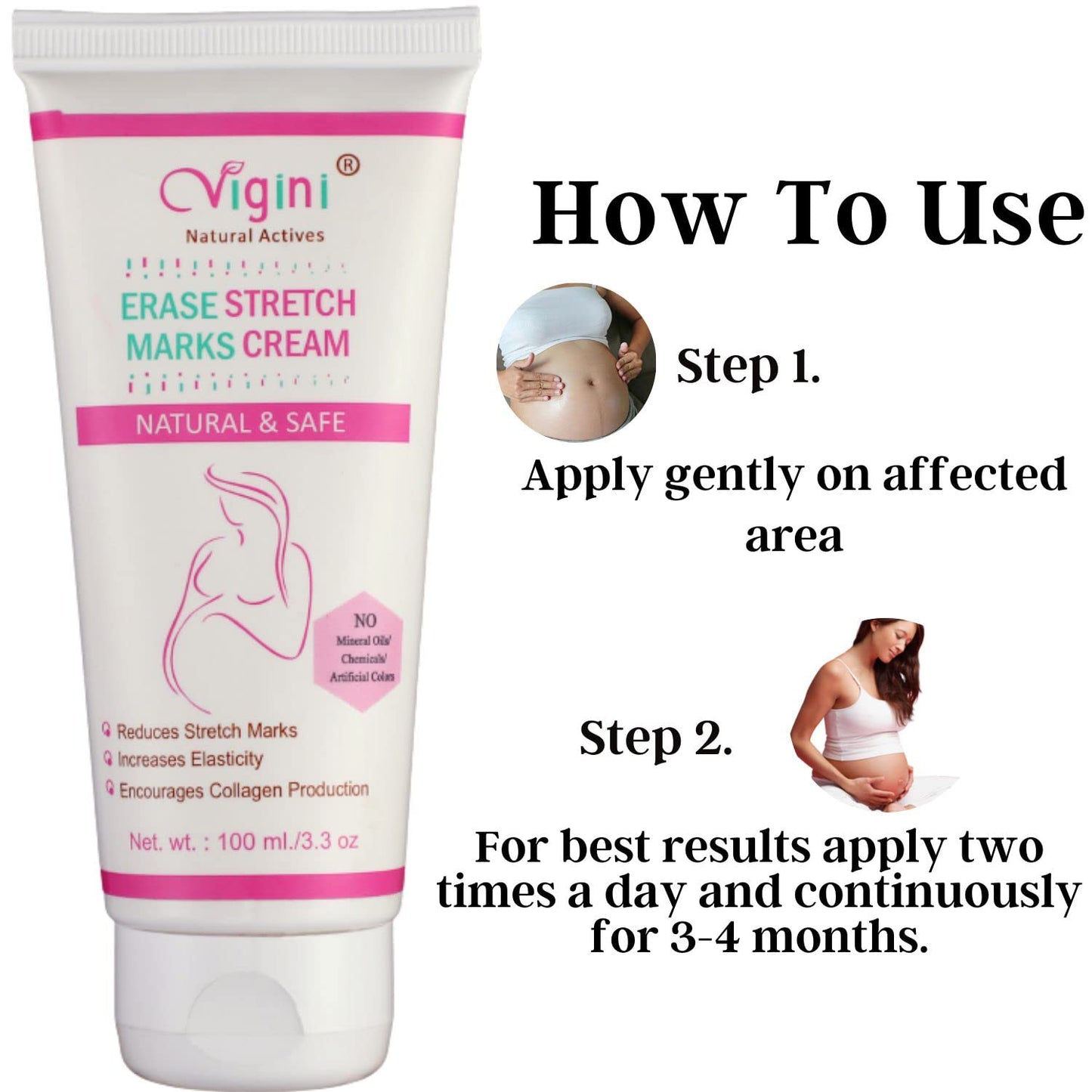 Vigini Erase Stretch Marks Cream In During After Pregnancy Cream