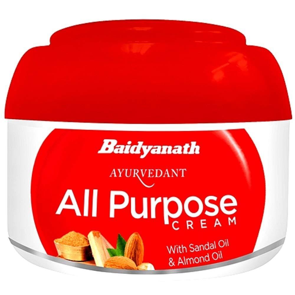 Baidyanath Jhansi Ayurvedant All Purpose Cream With Sandal Oil & Almond Oil - 100 GM