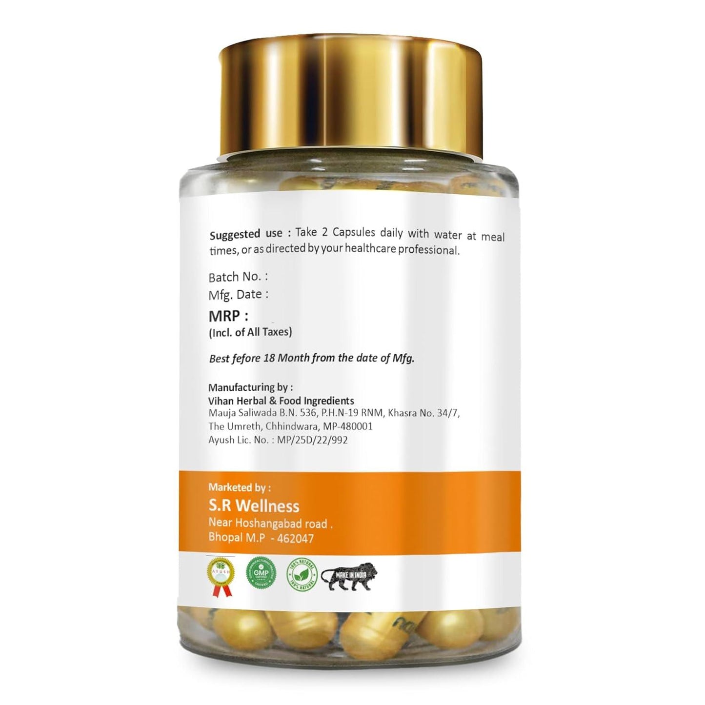 Vedavay Ashwagandha Gold Performance Booster Capsules