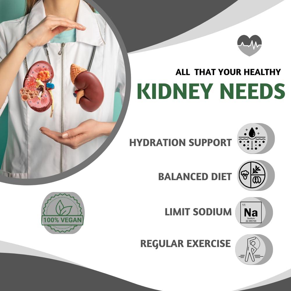 Pure Nutrition Kidney Detox Turmeric & Vitamin C Veg Capsule