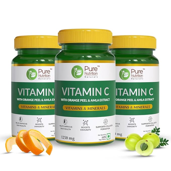 Pure Nutrition Vitamin C 1250mg Veg Tablet - 60 Tablets