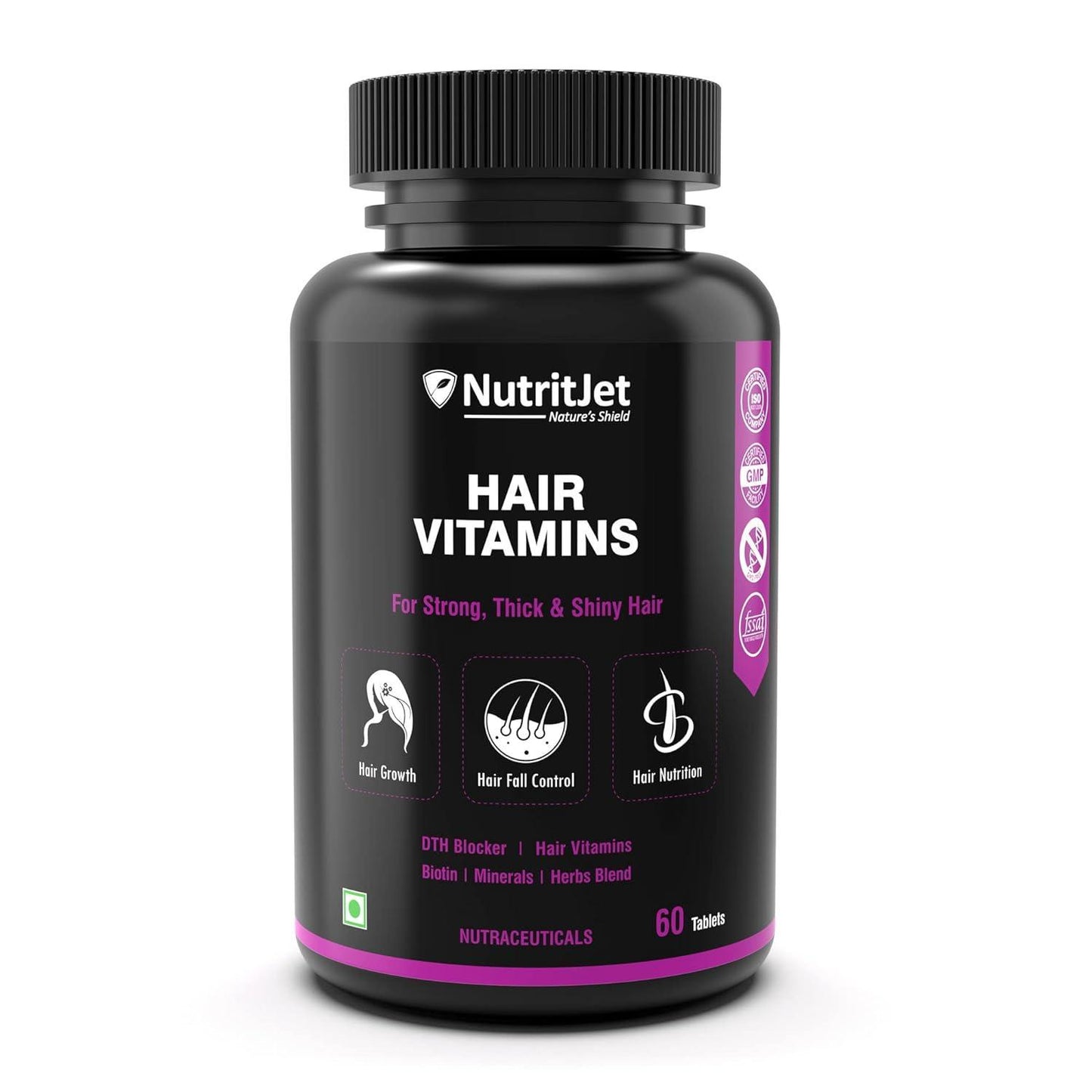 NutritJet Hair Vitamins Tablet - 60 Tablets