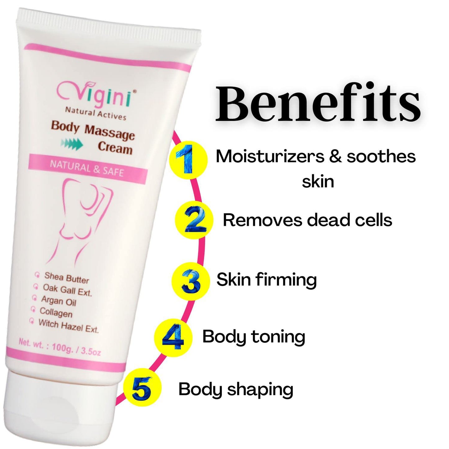 Vigini Body Massage Cream for Bust Breast - 100ml