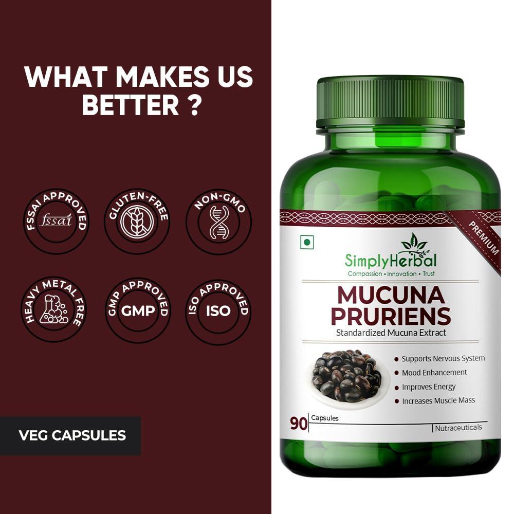 Simply Herbal Mucuna Pruriens Capsule