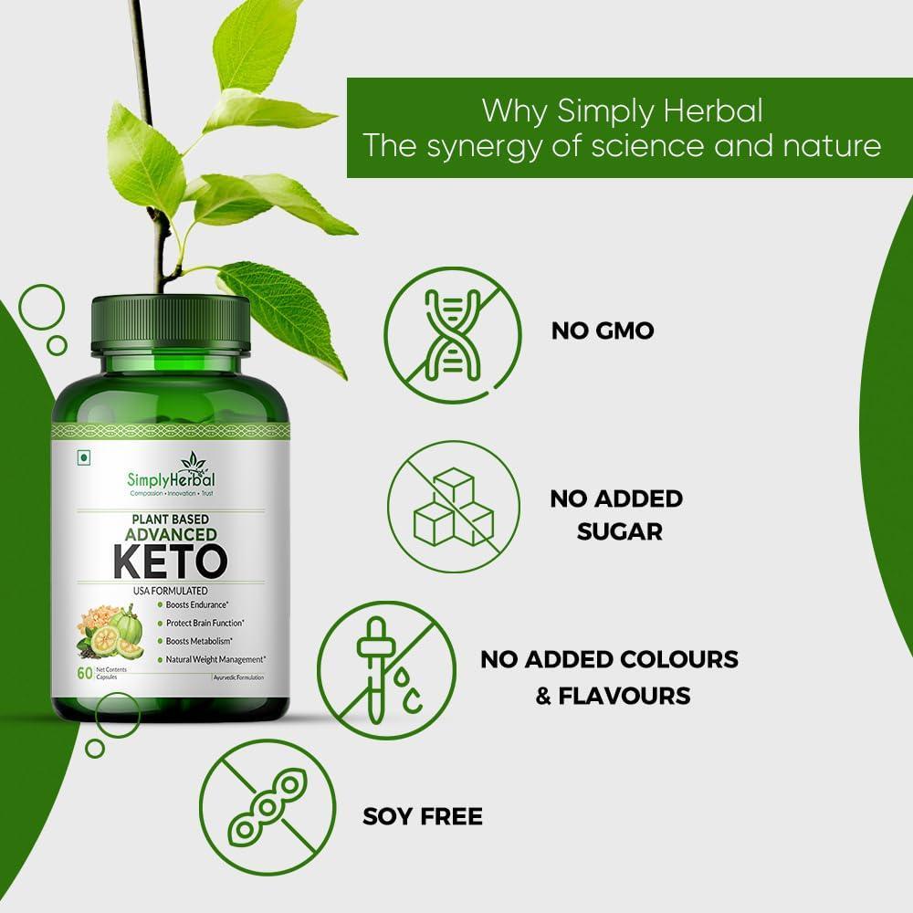 Simply Herbal Advanced Keto Capsule - 1000mg - 60 Capsules