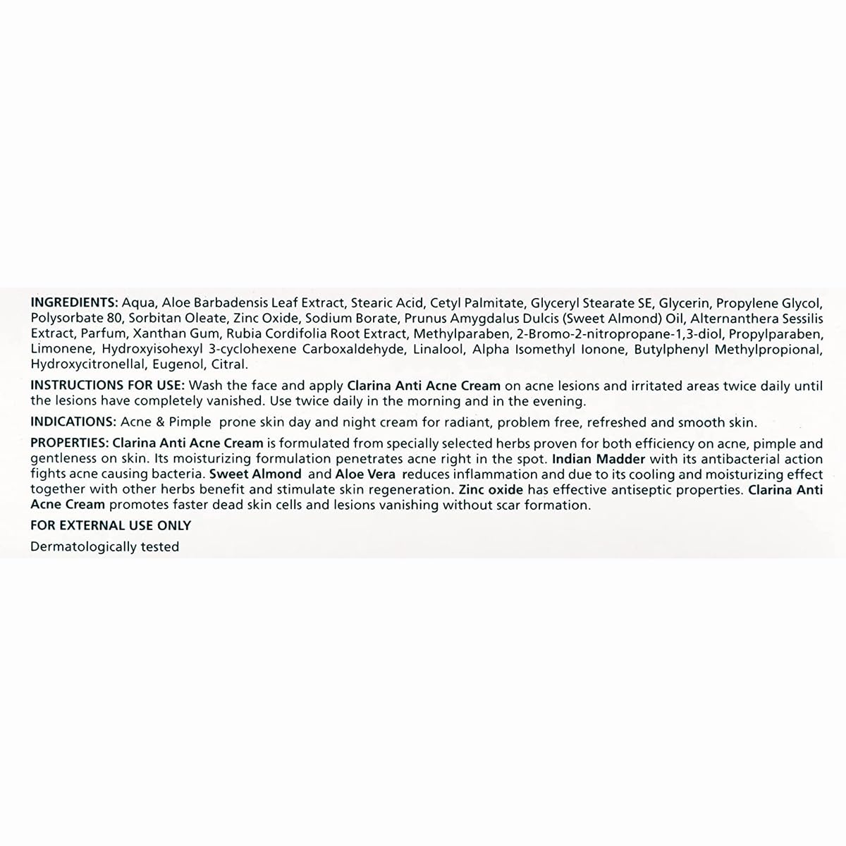 Himalaya Clarina Anti-Acne Cream - 30gm Tube