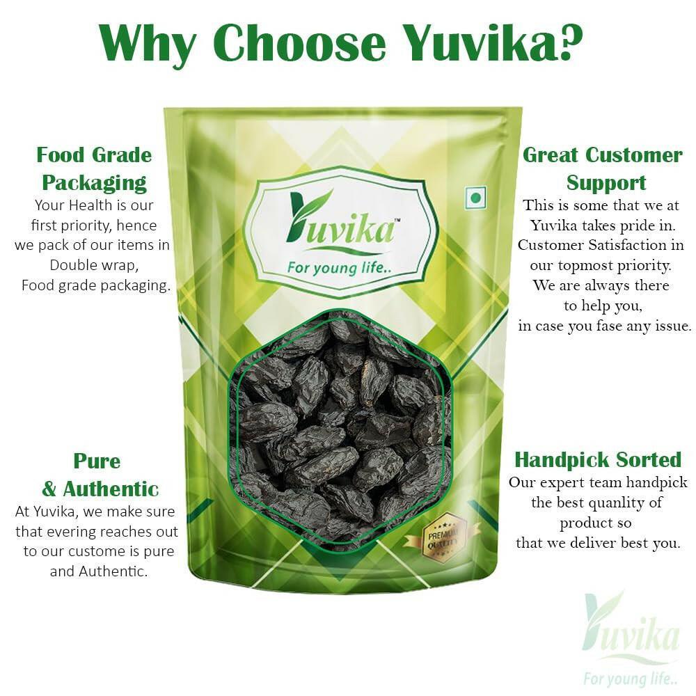 YUVIKA Premium Quality Black Raisins - Kali Kishmish