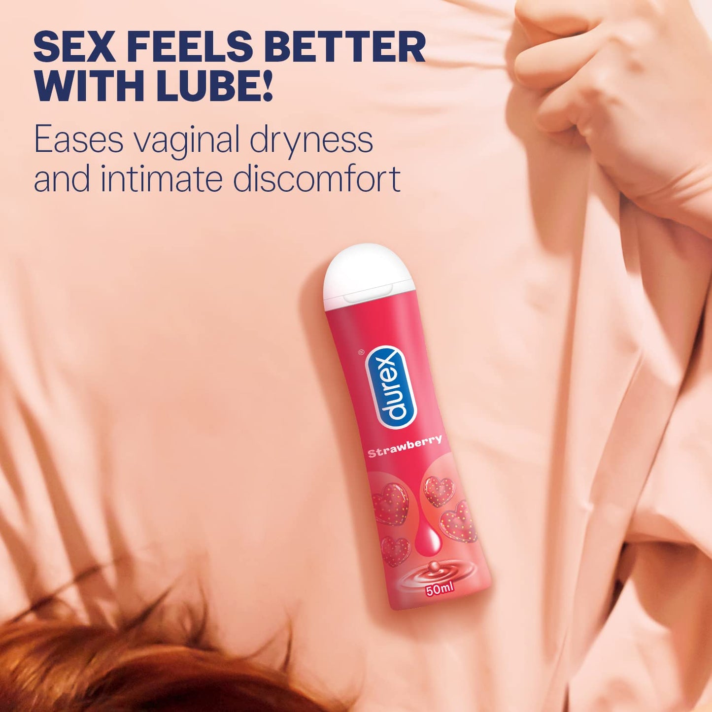 Durex Water-Based Lube | Strawberry Gel - 50ml