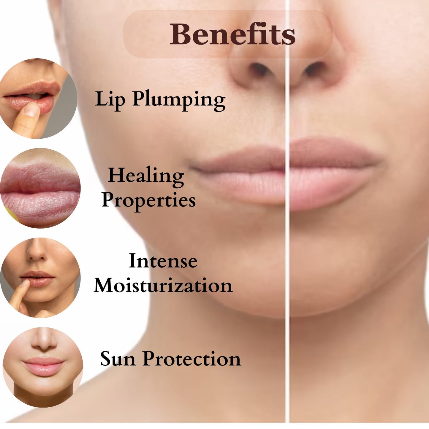 Dermistry Balm Lip Balm for Plumping Nourishing Lightening Cocoa Butter - 15ml