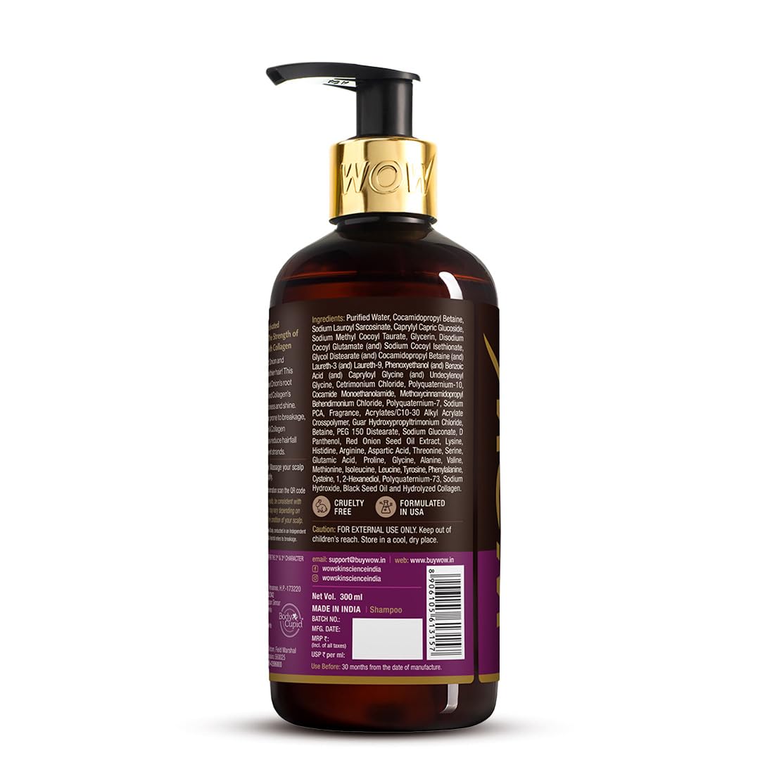 Wow Skin Science Red Onion Black Seed Oil Shampoo - 500ml