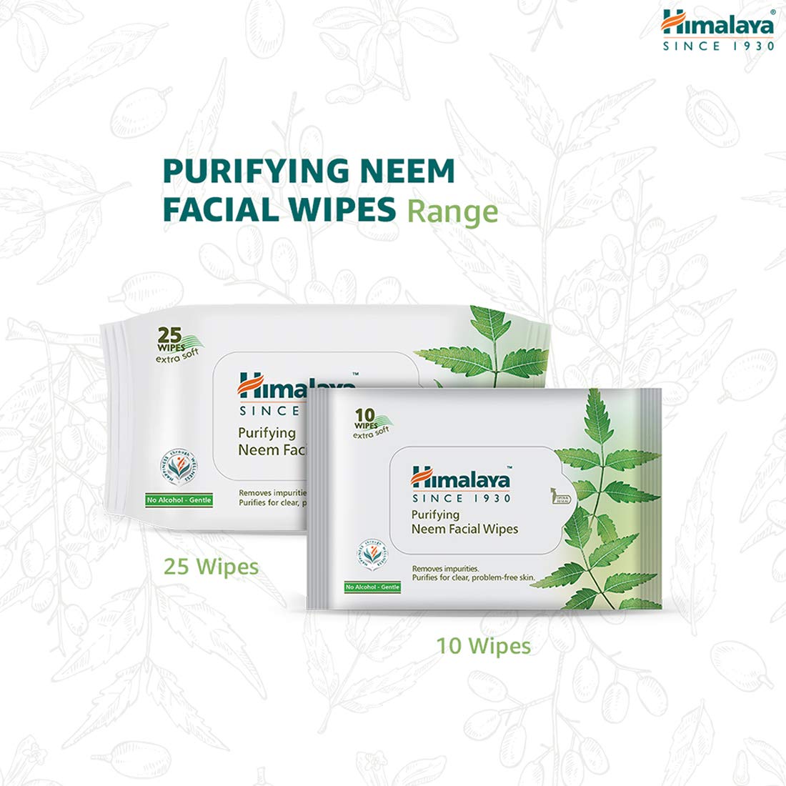 Himalaya Purifying Neem Facial Wipes - 25 Wipes