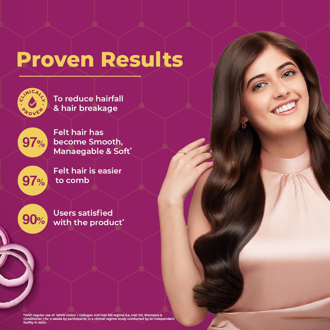 Wow Skin Science Red Onion Black Seed Oil Shampoo - 500ml