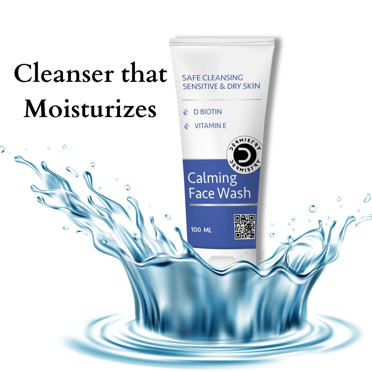 Dermistry Sensitive & Dry Skin Gentle Cleanser Calming Face Wash