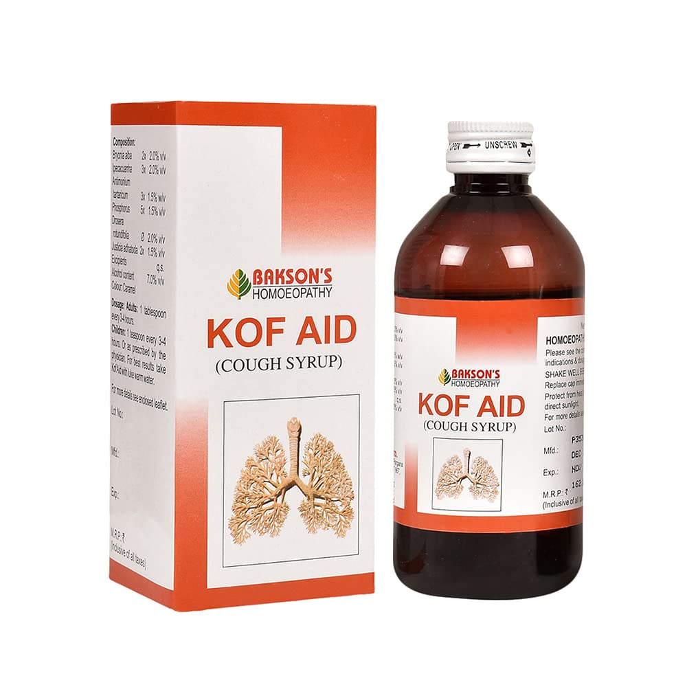 Bakson's Kof Aid Cough Syrup - 115ml - Pack of 2