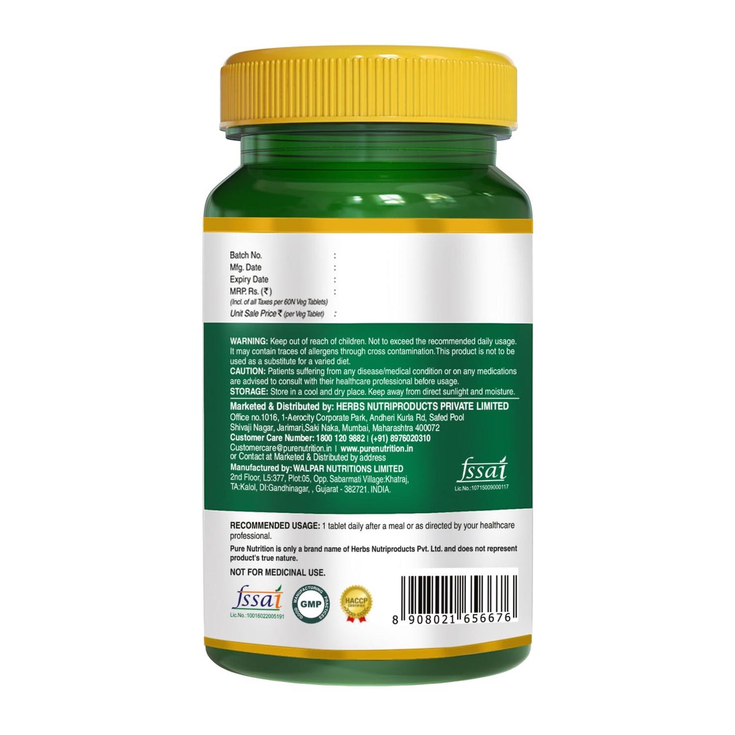 Pure Nutrition Vitamin B12 Tablets