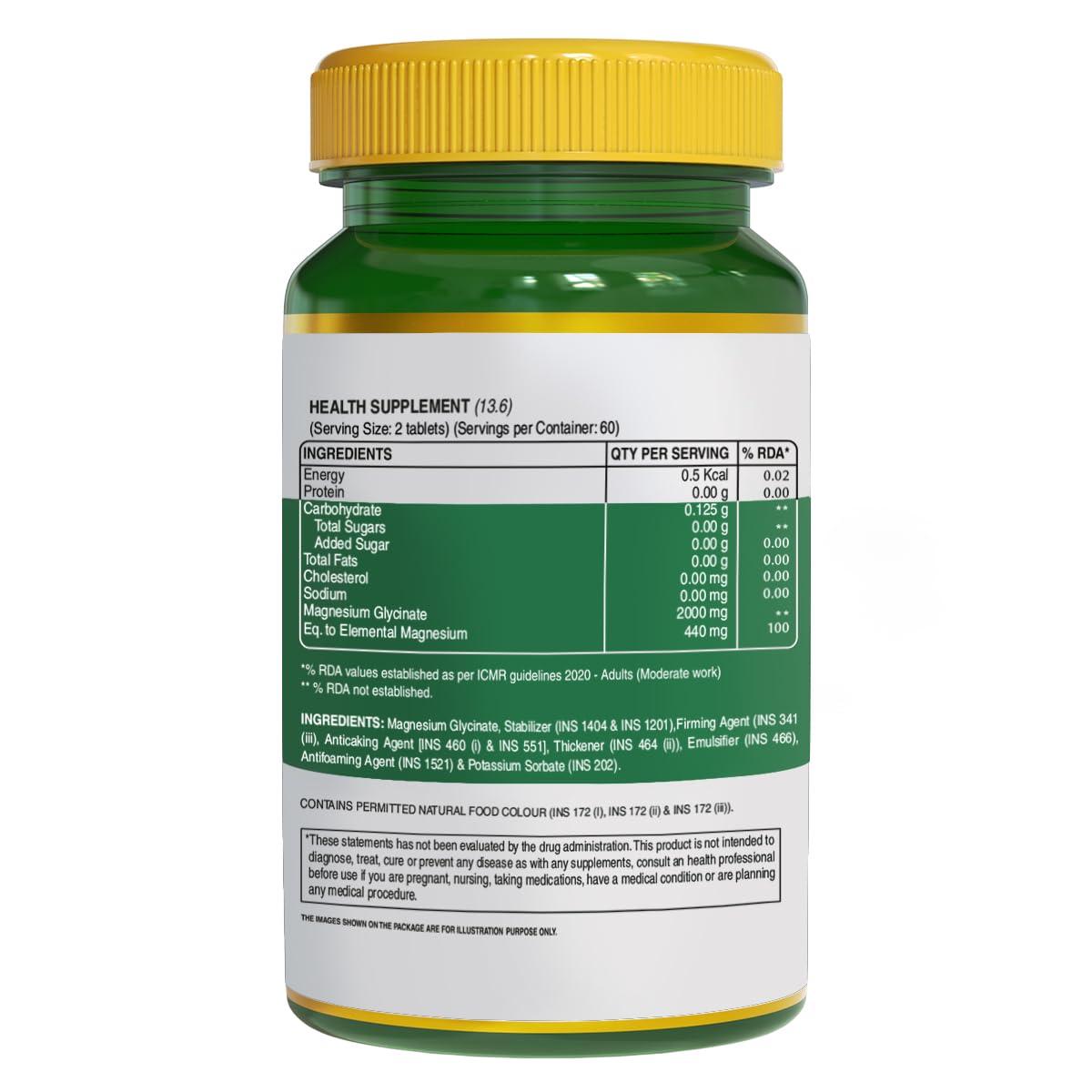 Pure Nutrition Chelated Magnesium Glycinate Tablets