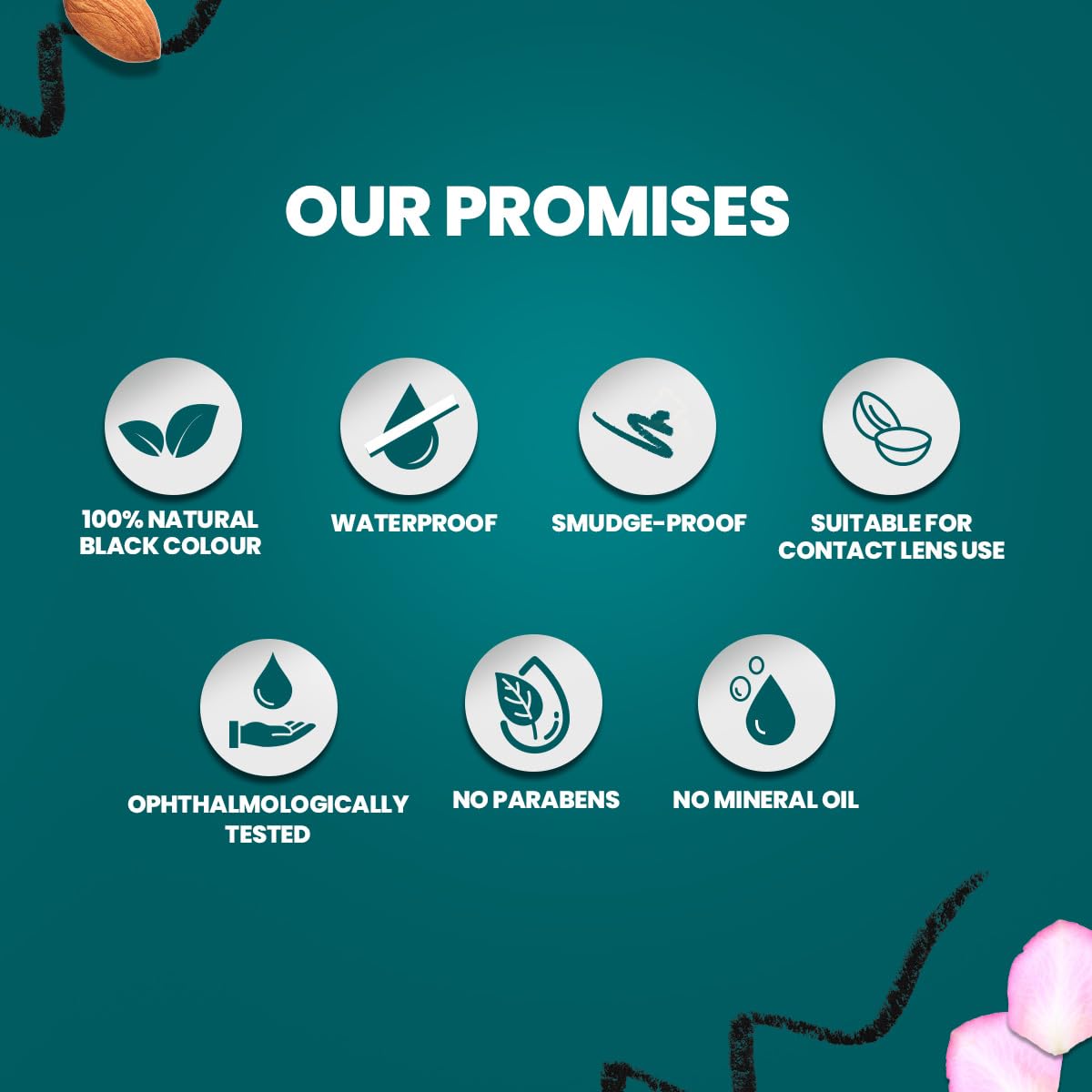 Himalaya Kajal Opaque Finish, Black, 2.7G