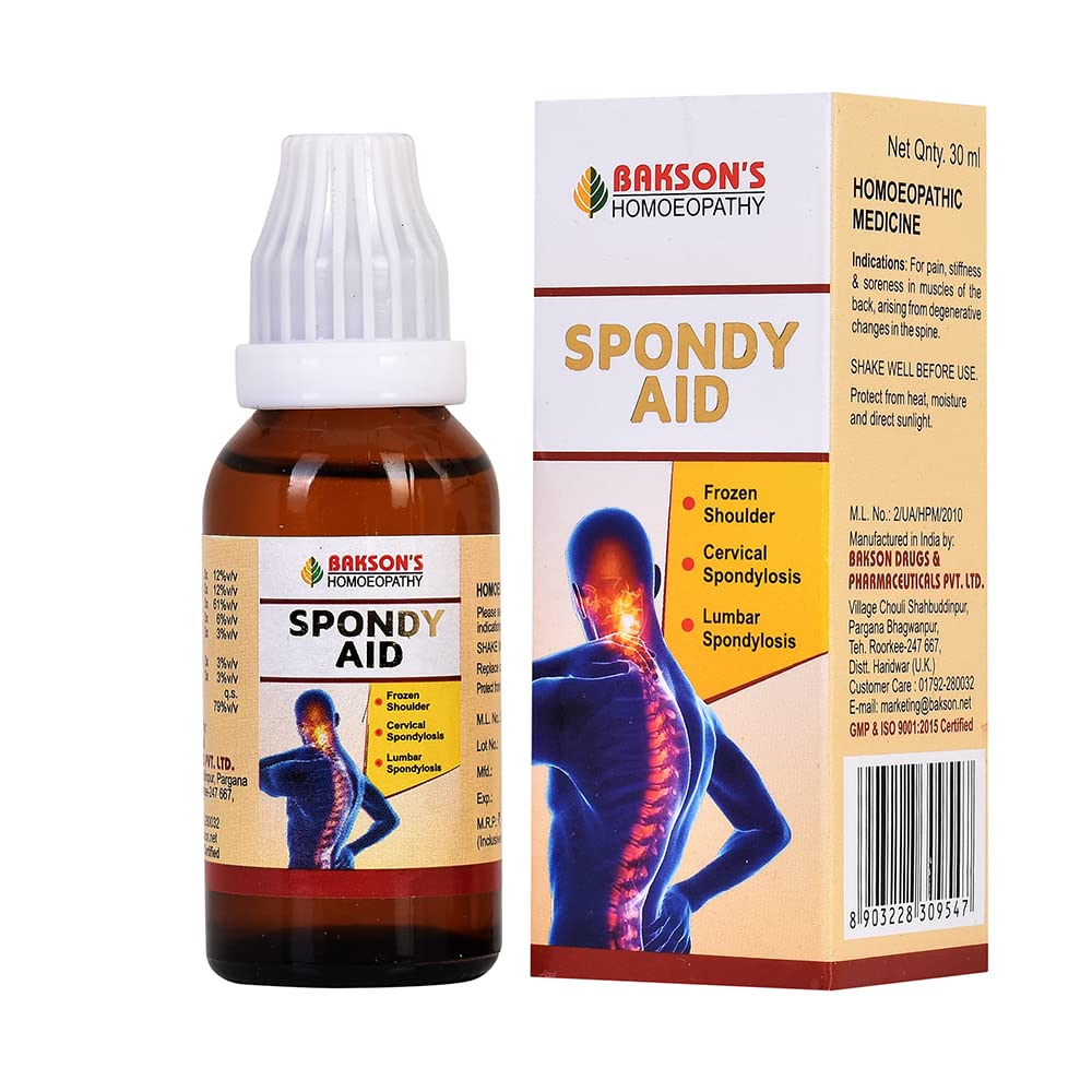 Bakson's Homoeopathy Spondy Aid Drop - 30ml