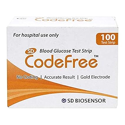 SD Biosensor Standard Codefree Blood Glucose Monitoring Test Strip (Only Strip)