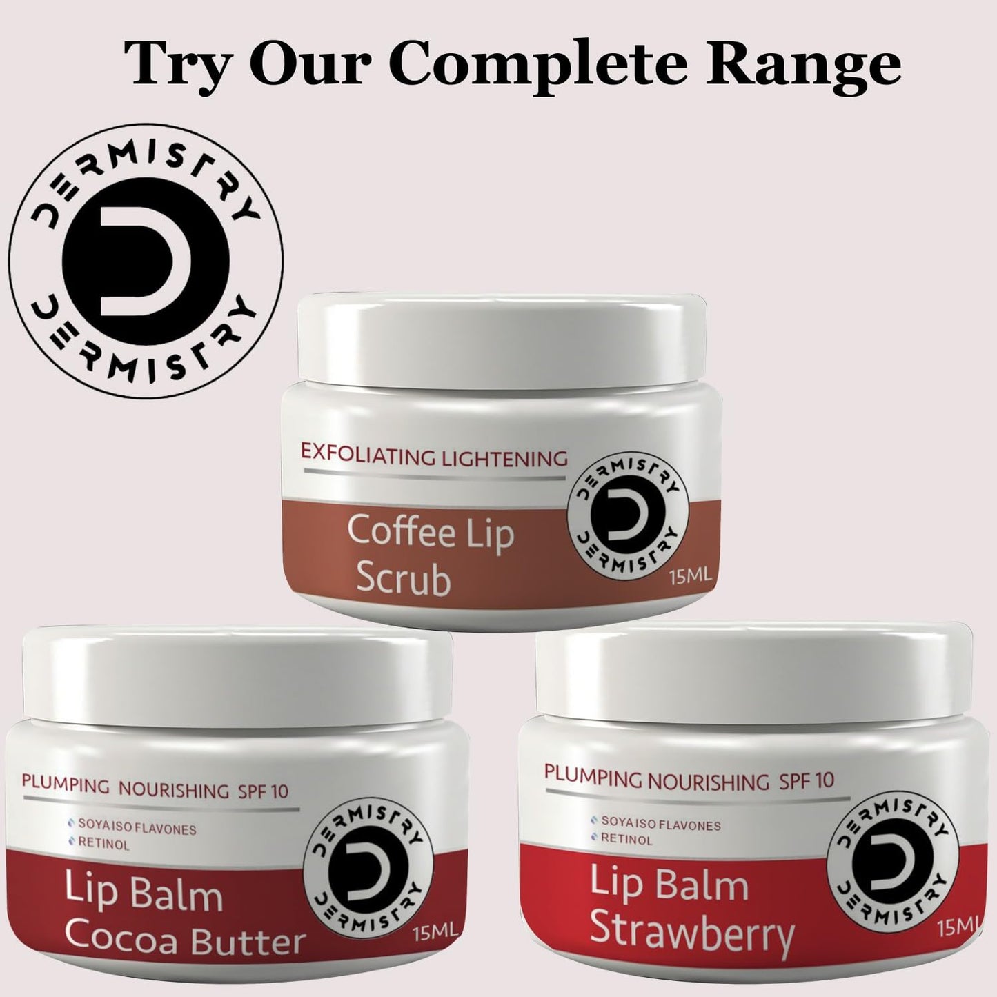Dermistry Lip Balm for Plumping Nourishing Lightening Balm Strawberry