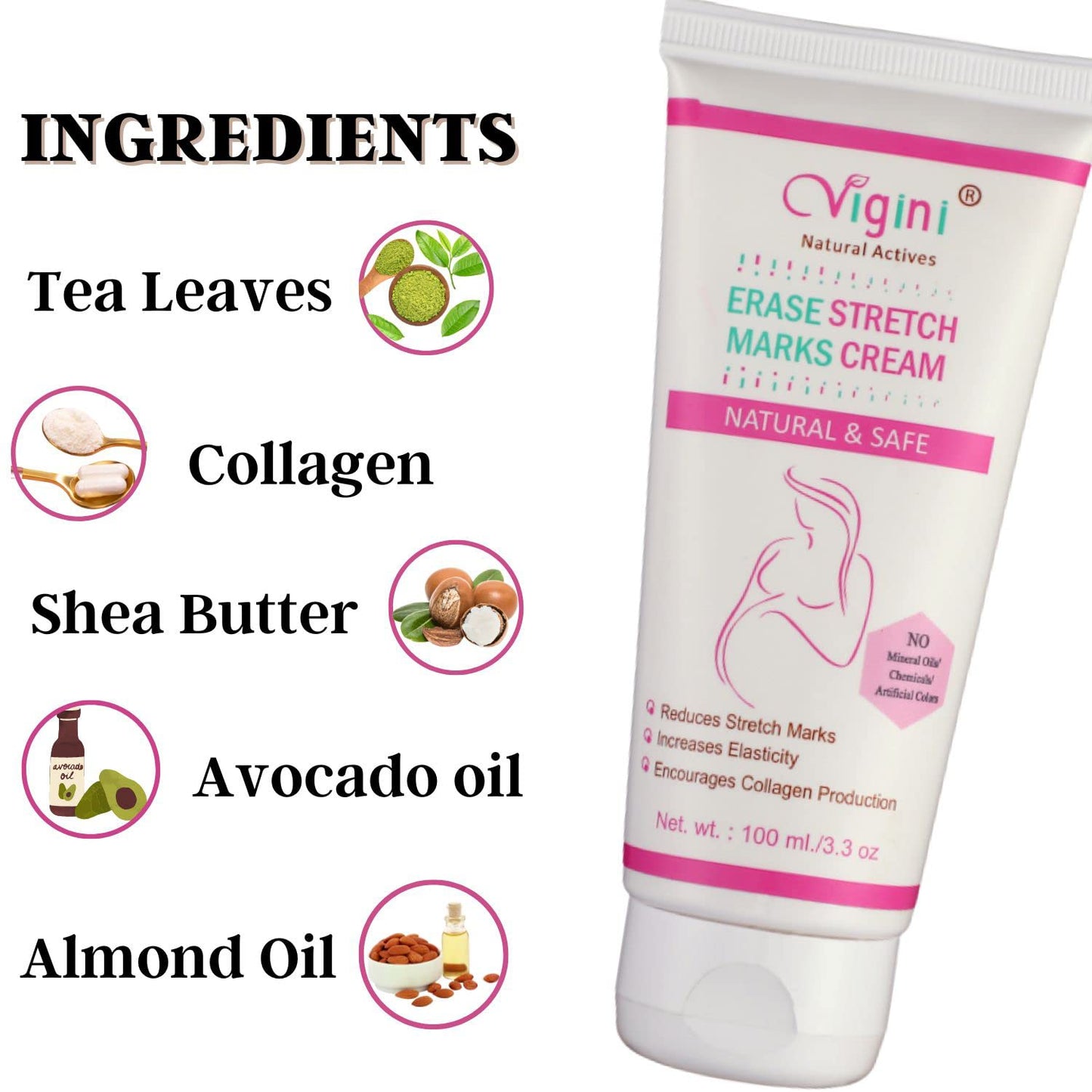 Vigini Erase Stretch Marks Cream In During After Pregnancy Cream