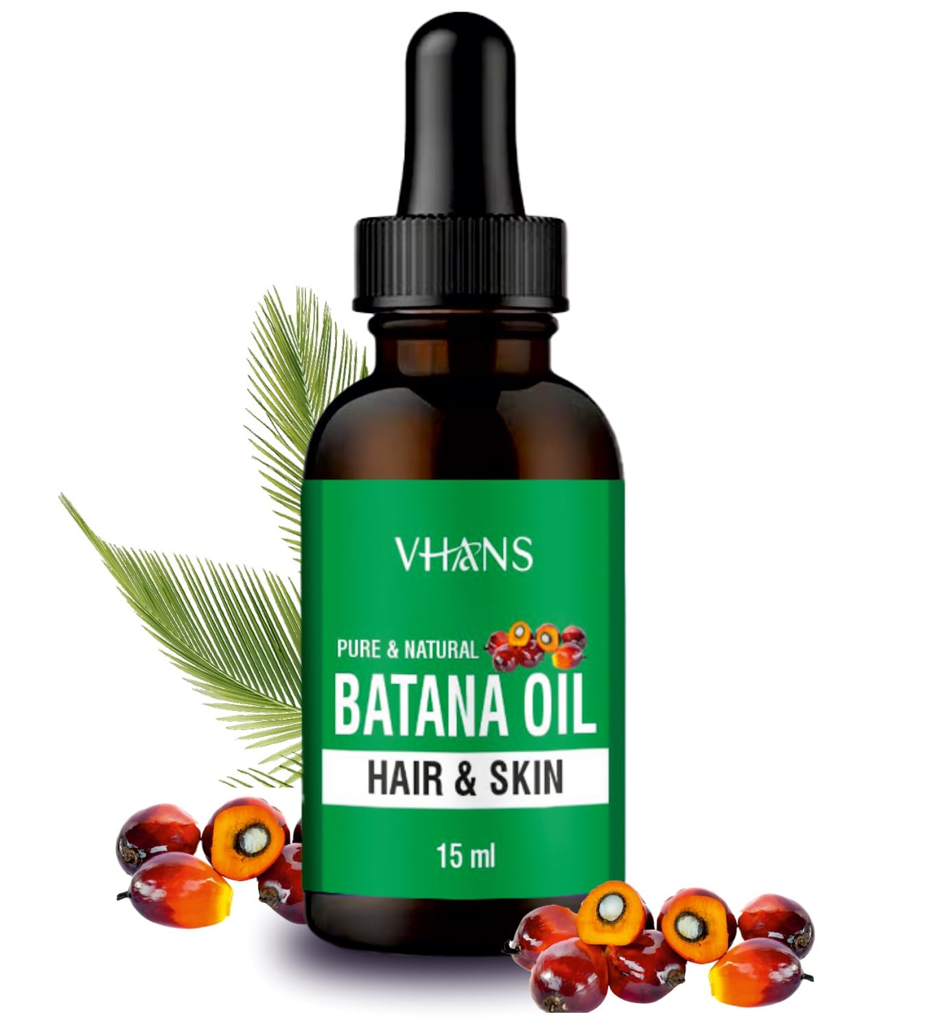 Vhans Pure Batana Oil For Hair Growth Cold Pressed Batana Oil, Hair Loss, Repair, Derived from palm nut oil For Hair & Skin (Pack of 1)