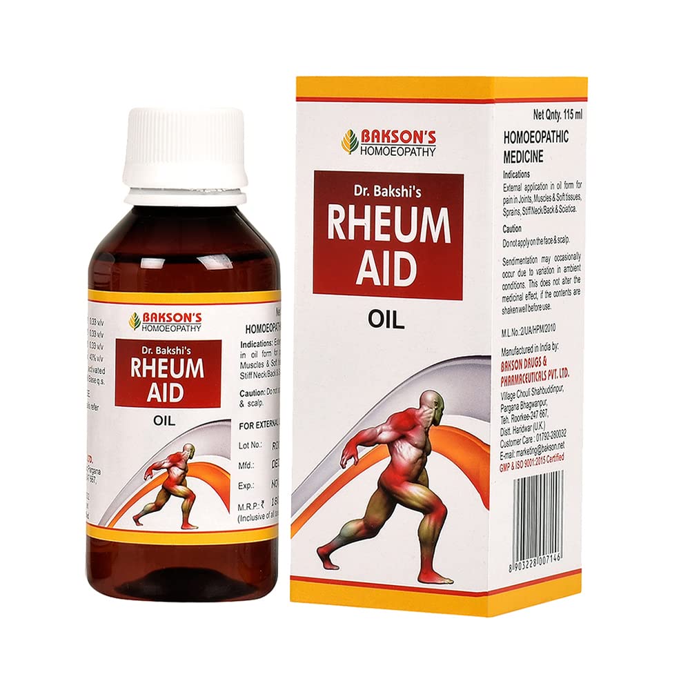 Baksons Rheum Aid Oil - 115ml - Pack of 2