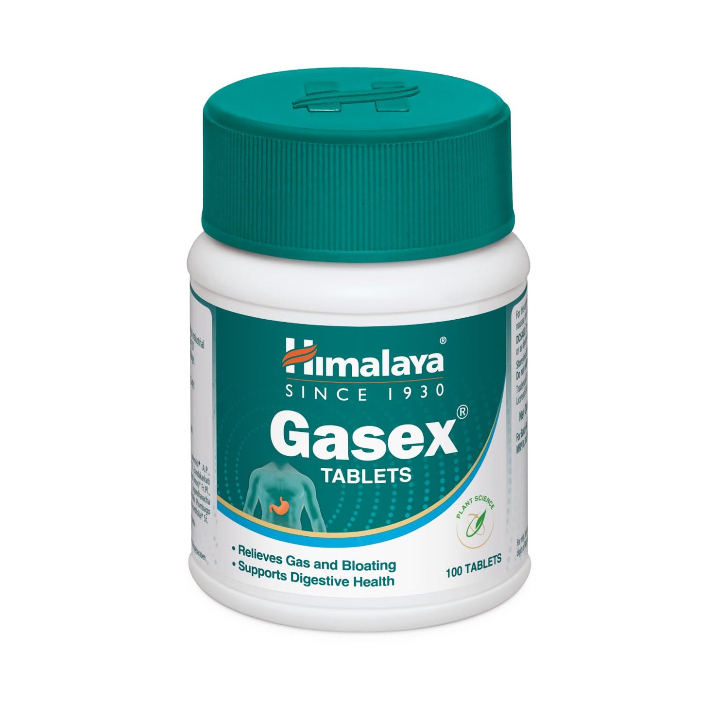 Himalaya Gasex Tablet | For Gas, Bloating, Digestion & Stomach Care - 100 Tablets