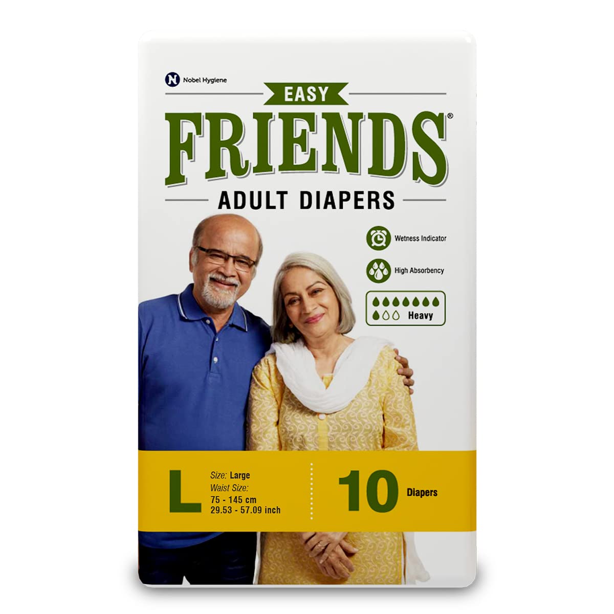 Friends Easy Adult Diaper Large - Pack of 10