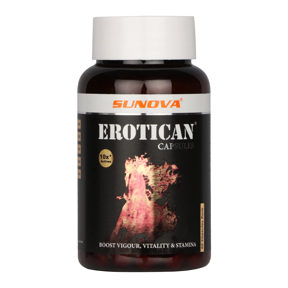 Sunova Erotican Capsule for Vigour, Vitality & Stamina - 60 Capsules
