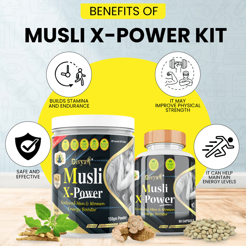 Divya shree Musli X-Power Capsule and Powder