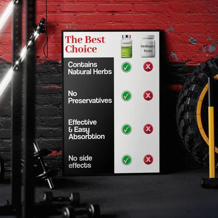 Health Veda Organics Testo+ Tribulus Terrestris Tablet