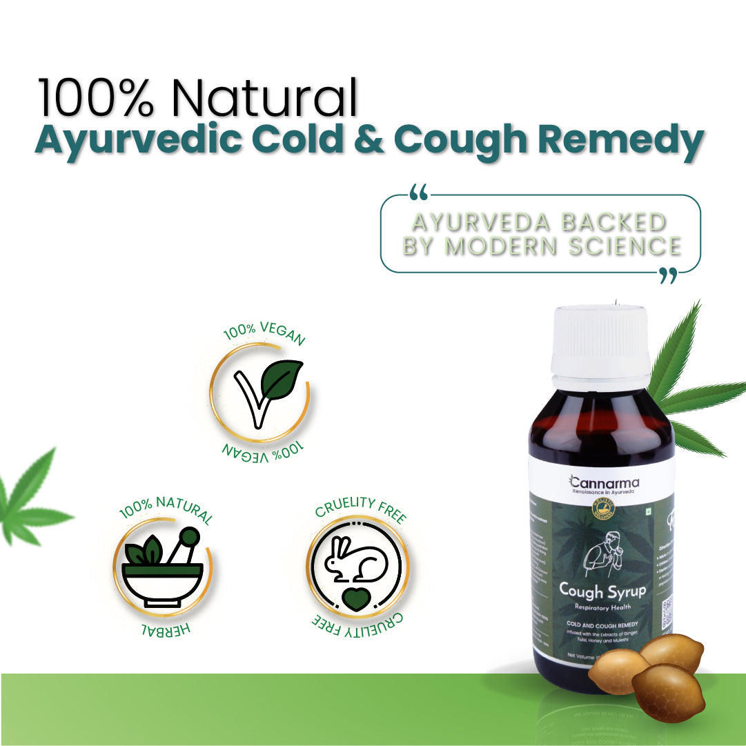 Cannarma Cough Syrup | Provides relief from Cold, Cough, Sore Throat, Congestion and Throat Irritation Syrup