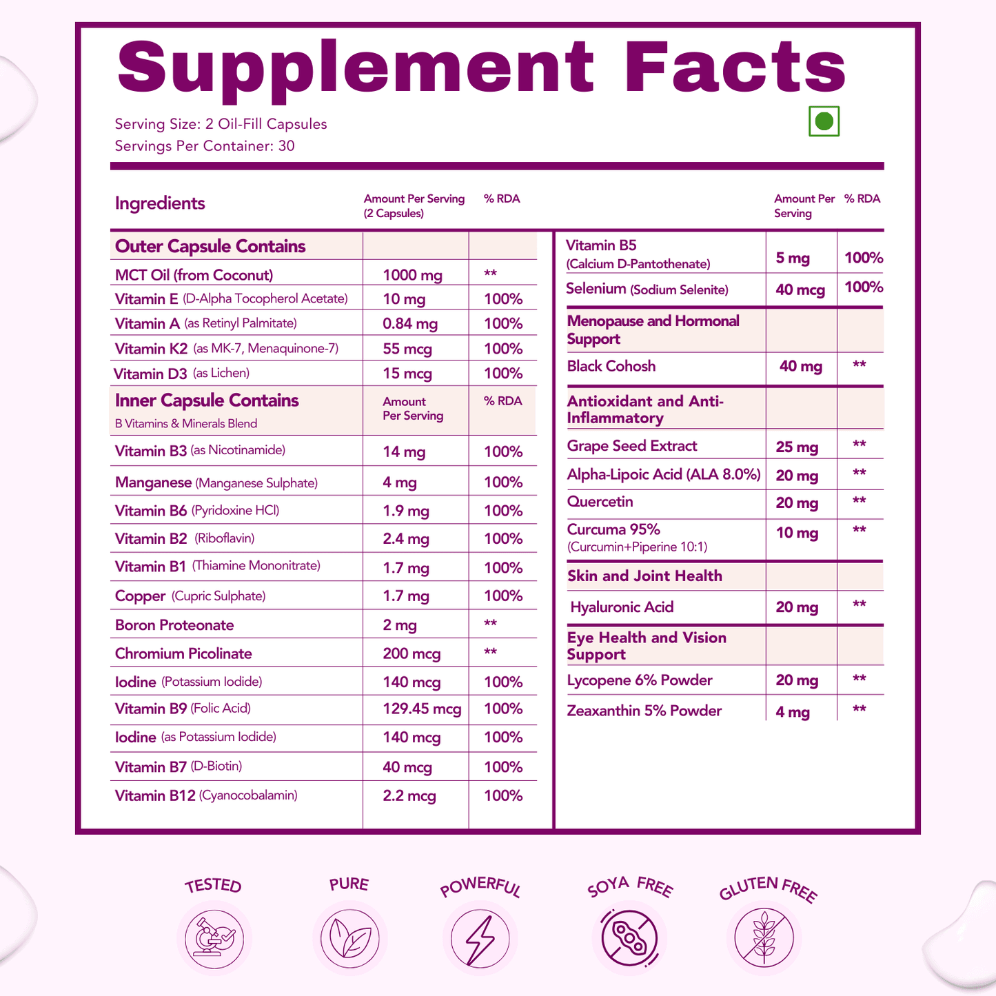 Wishnew Wellness Daily Ritual Multivitamin Women 50+ Capsule - 60 Capsules