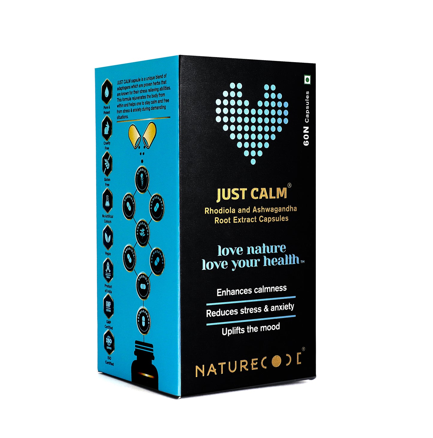 Nature Code Just Calm Capsule - 60 Capsules