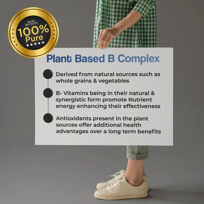 Health Veda Organics B-Complex Tablet - Plant-Based - 120 Veg Tablets