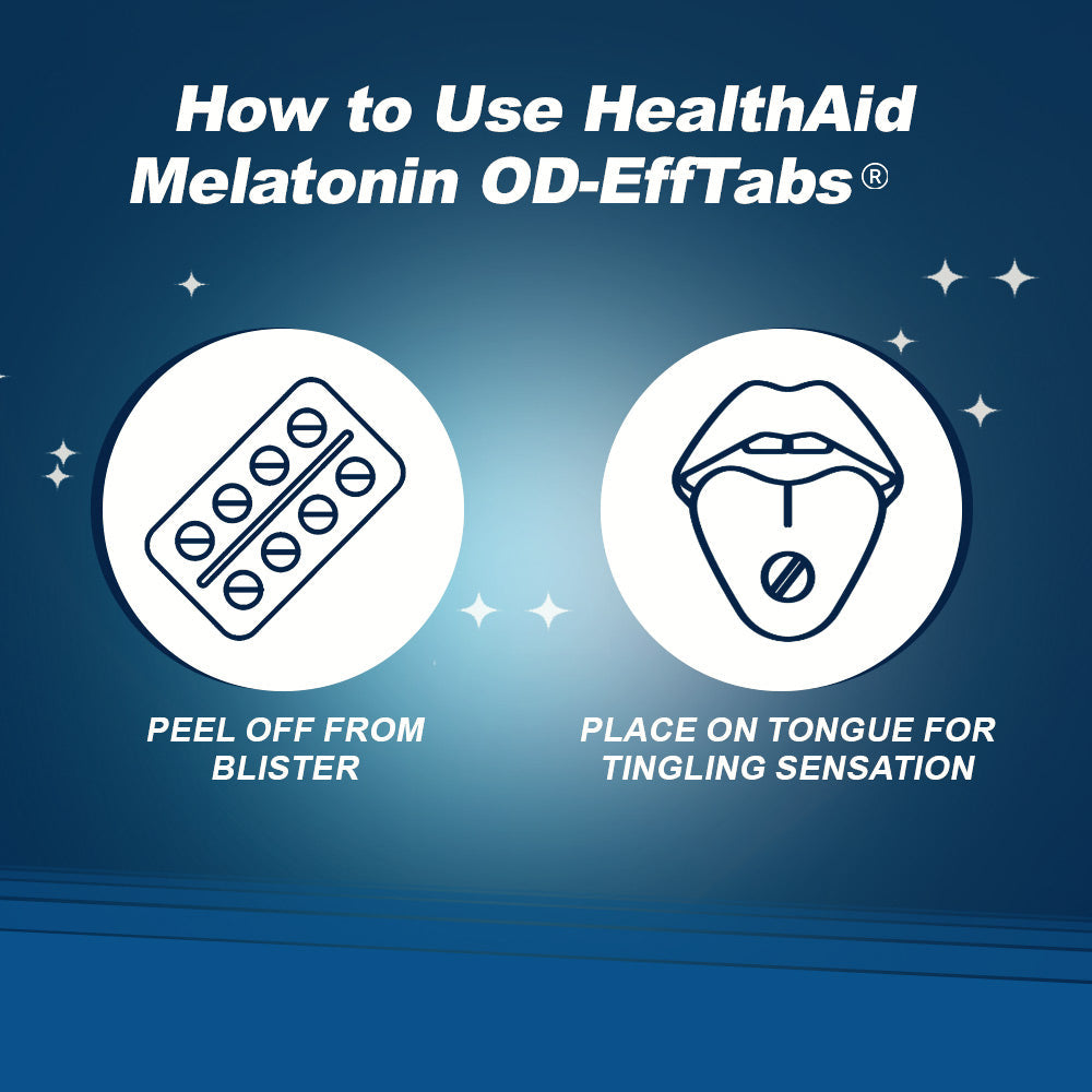 HealthAid Melatonin 5 mg + Chamomile Extract 35 mg Effervescent Tablet (10 Each)