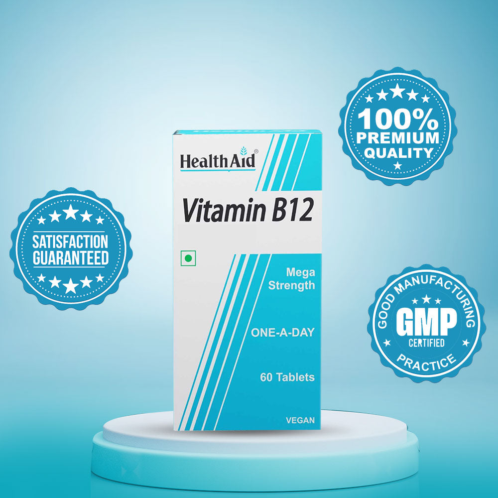 HealthAid Vitamin B12 1000mcg Tablets - 60 Tablets