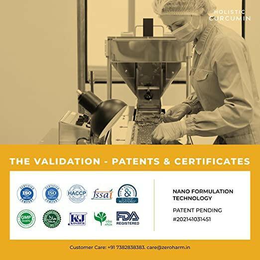 ZEROHARM Holistic Curcumin Granules for Men & Women - Alternative to Coffee & Tea - For Immunity, Energy & Skin Health