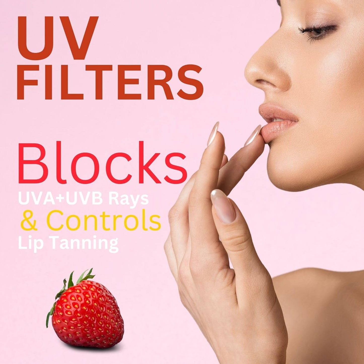 Dermistry Lip Balm for Plumping Nourishing Lightening Balm Strawberry