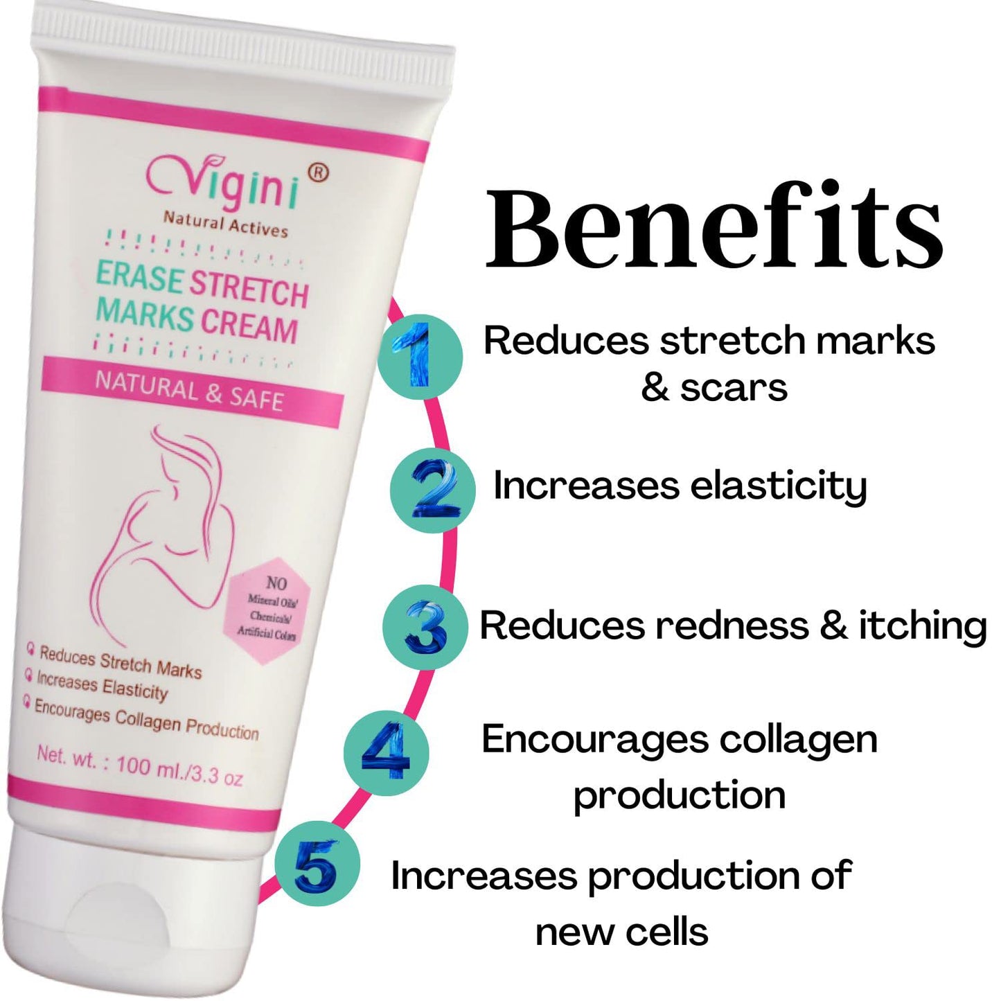 Vigini Erase Stretch Marks Cream In During After Pregnancy Cream