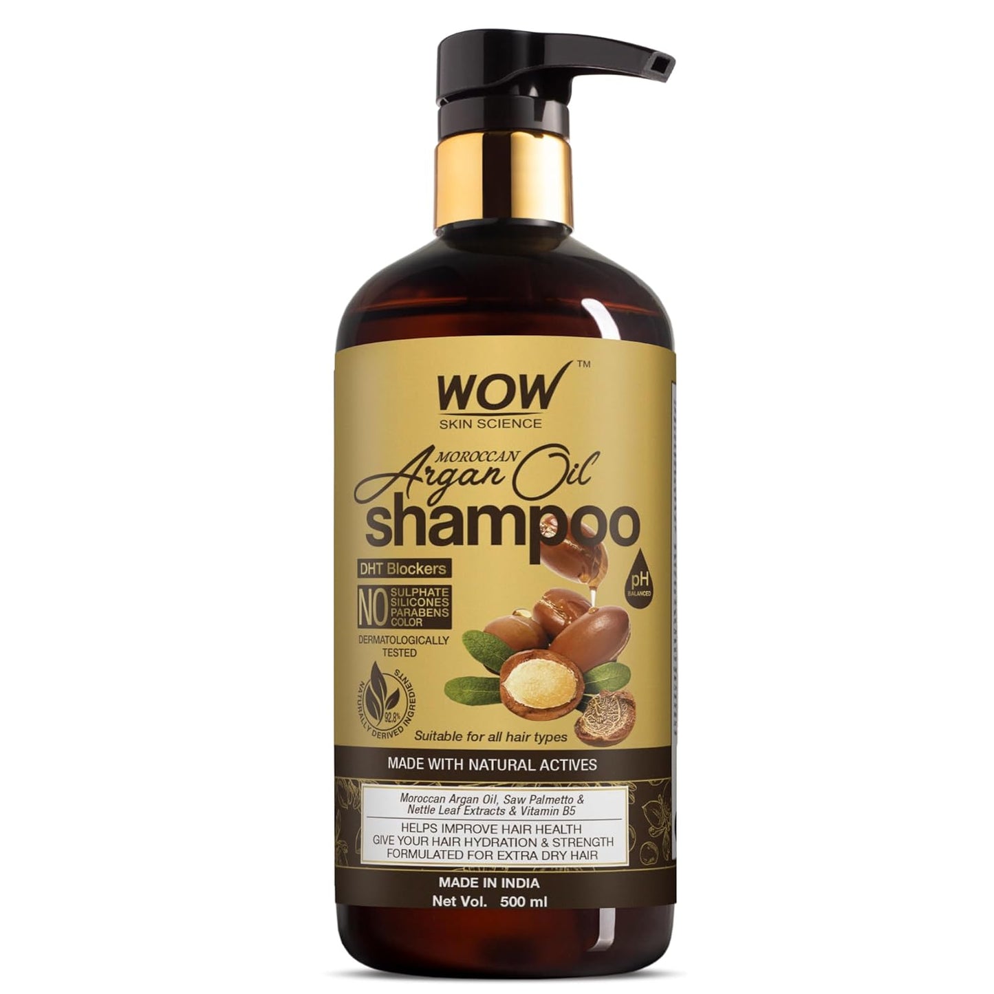 WOW Skin Science Moroccan Argan Oil Shampoo - 500ml