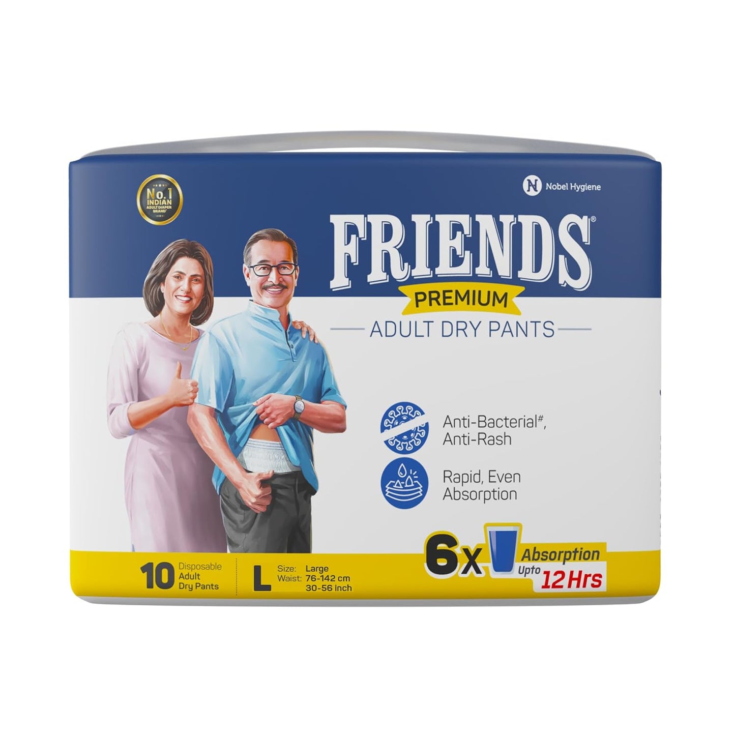Friends Premium Adult Diaper Pants Large