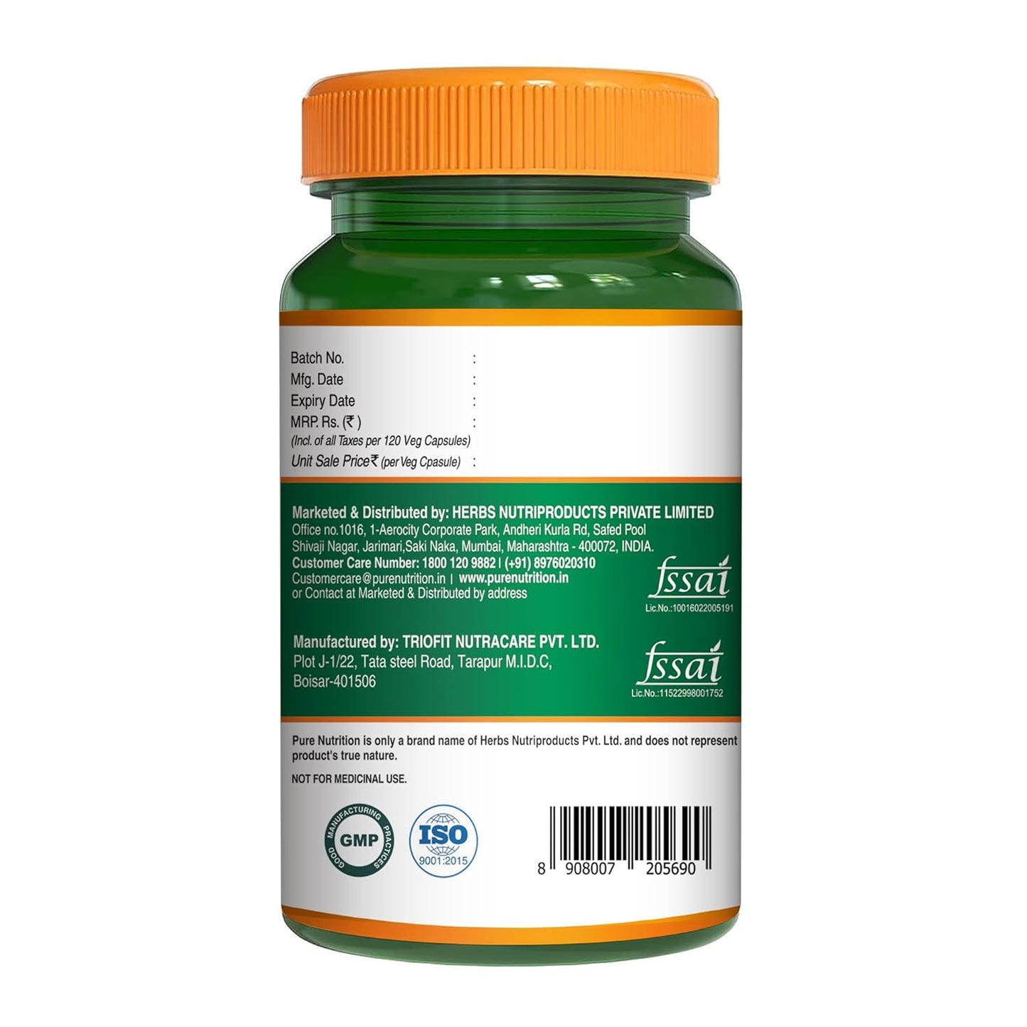 Pure Nutrition Alpha Lipoic Acid (ALA) Capsules 300mg - 120 Veg Capsules with Vitamin E | Powerful Antioxidant for Nerve & Heart Health | Supports Healthy Blood Sugar, Energy Metabolism & Cellular Protection