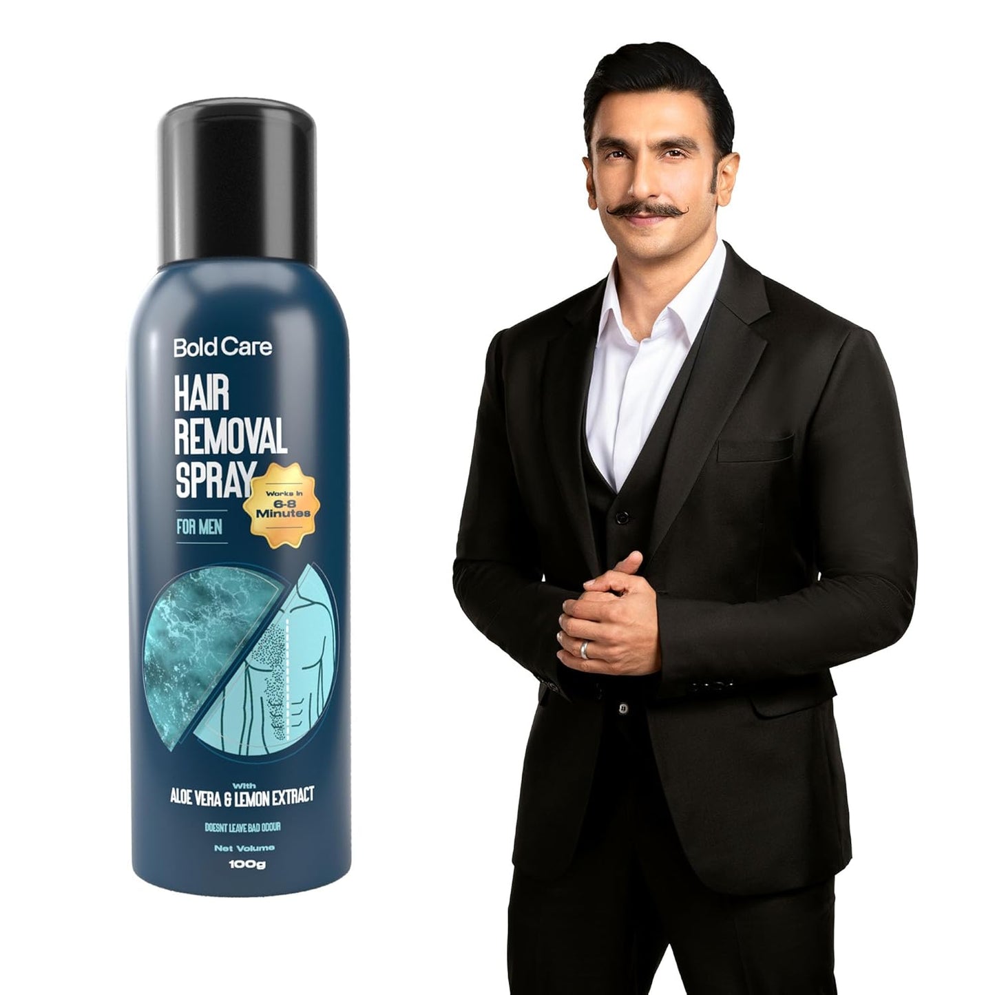 Bold Care Hair Removal Spray for men - 100gm