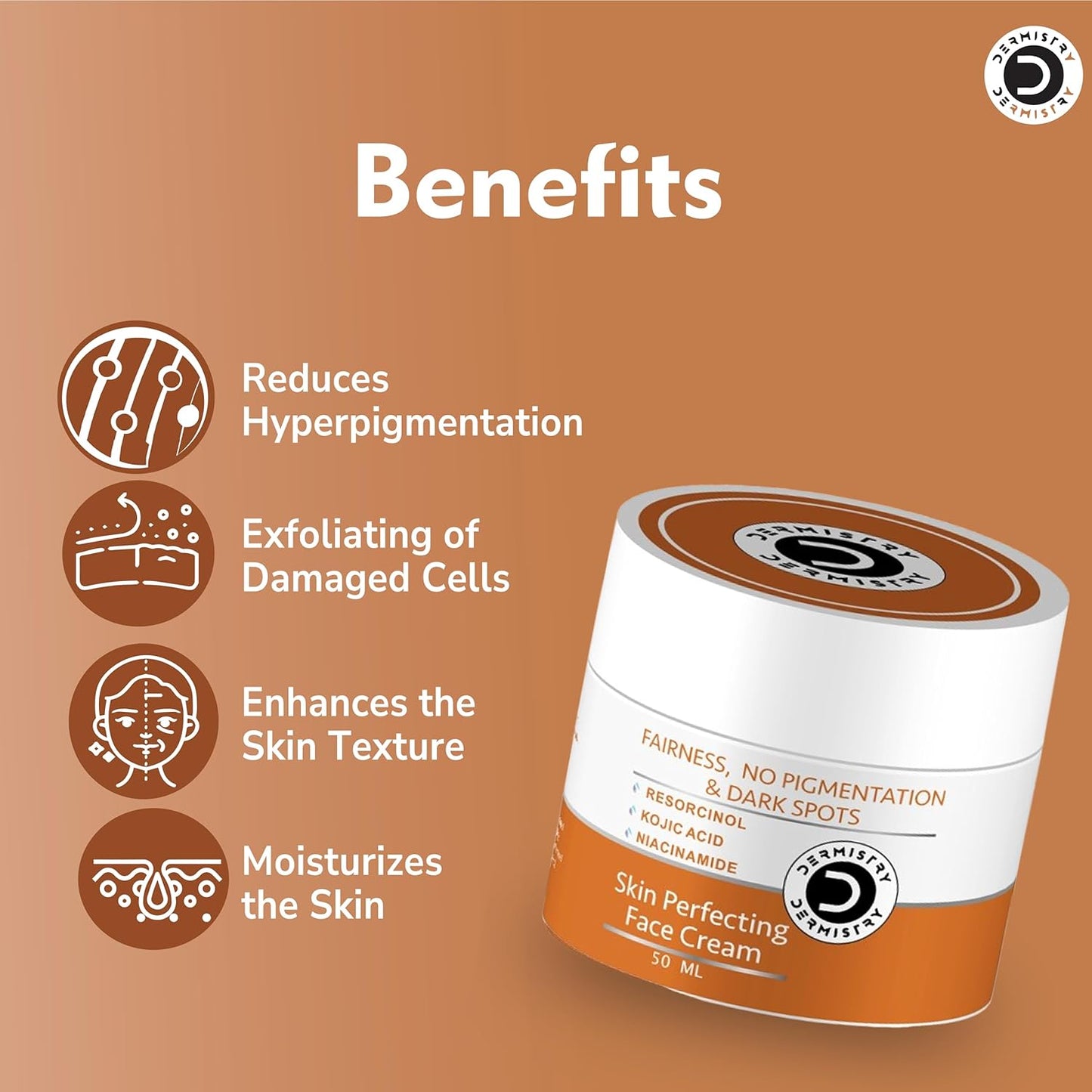 Dermistry Skin Perfecting Pigmentaion Dark Spots Removal Face Cream - 50ml